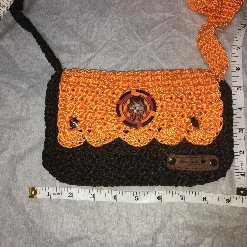 Handmade Crochet Shoulder Bag - Picture 3 of 3